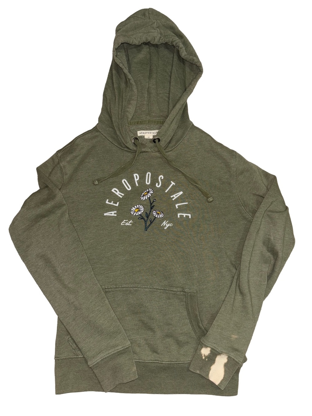 Aeropostale Olive Green Hoodie with Drawstring